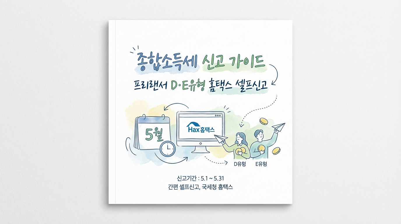 종합소득세 신고방법 및 기간