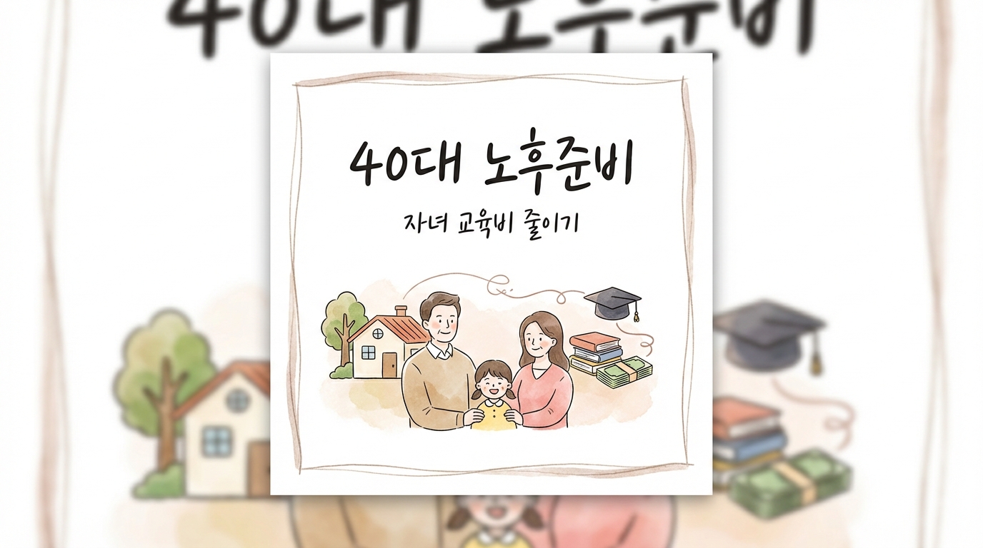 40대 노후준비 자녀 교육비 줄이기: 학원비 대신 IRP 연금저축펀드 시작한 현실 후기
