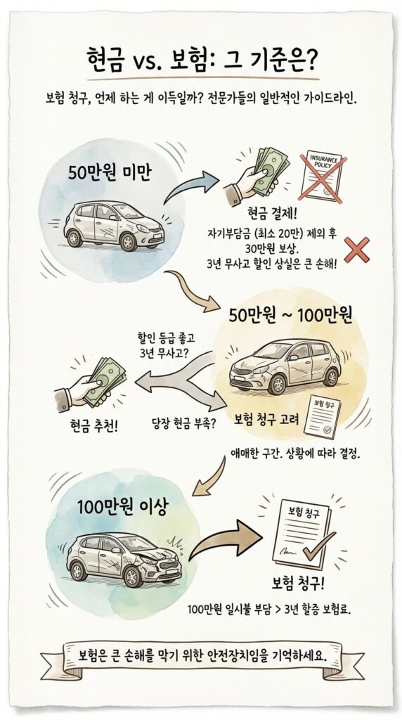 현금 vs 보험, 기준점은?