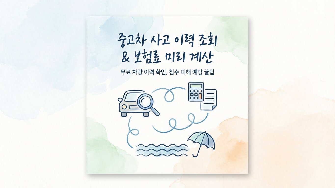 중고차 사고 이력 조회