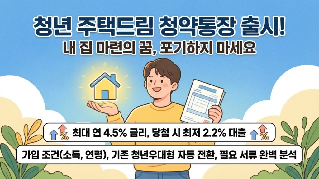 청년 주택드림 청약통장