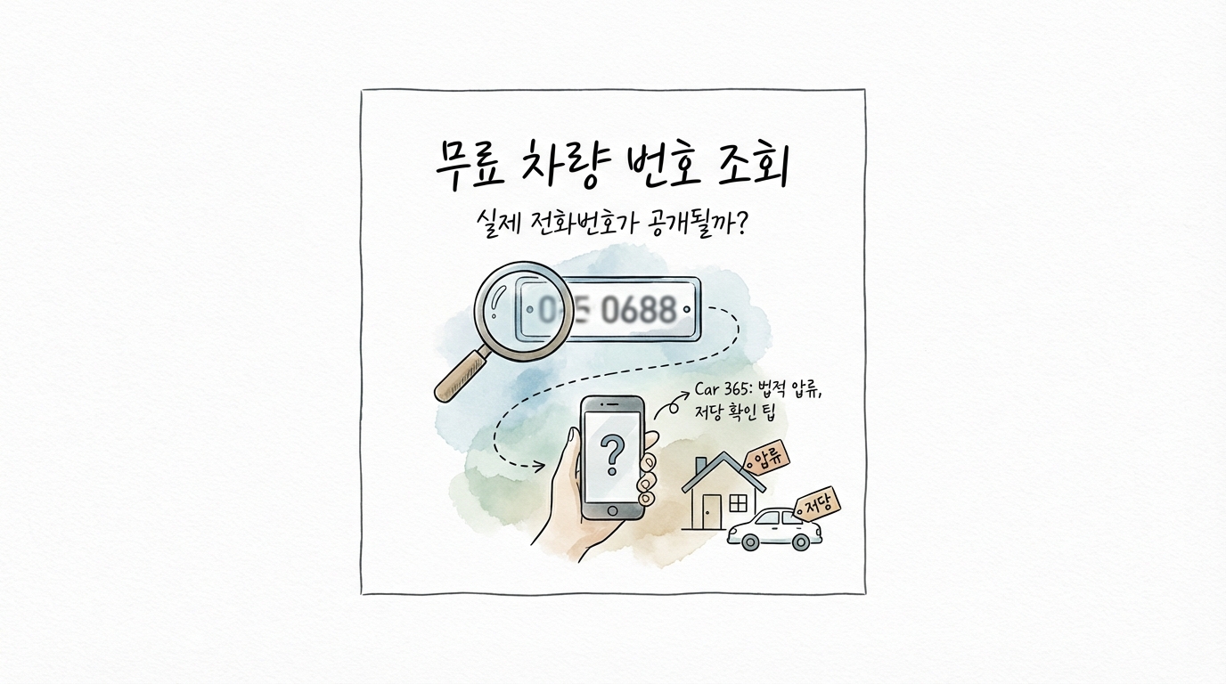 타인 차량번호 조회 무료