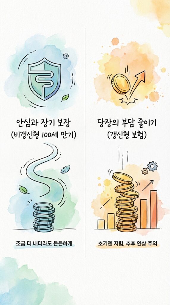 암보험 비갱신형 vs 갱신형
