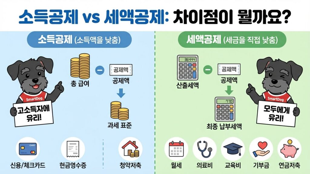 연말정산 미리보기 및 환급금 조회: 13월의 월급 만드는 소득공제 꿀팁 총정리 4 소득공제 세액공제 차이