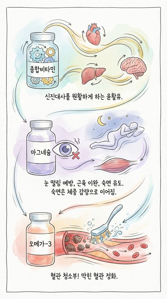 약을 꼭 챙겨먹어야 합니다.