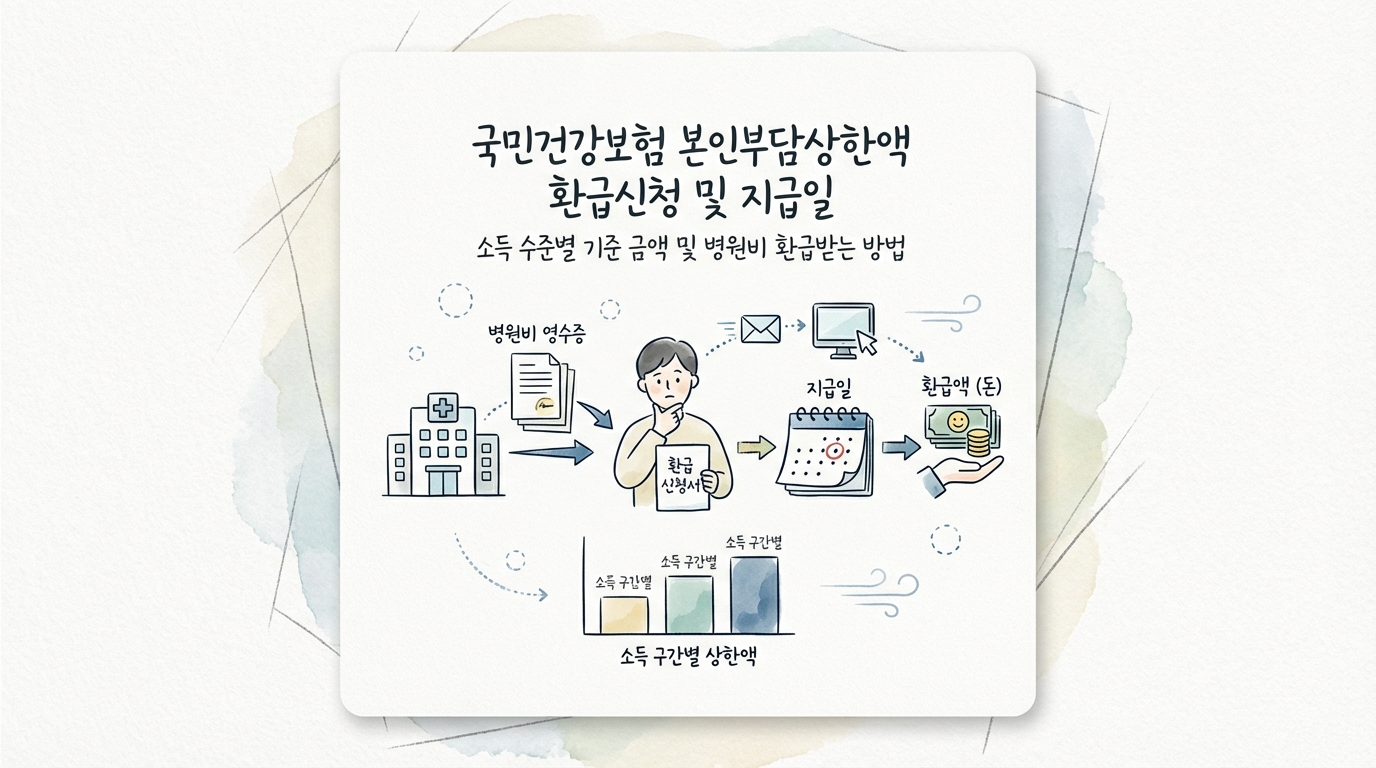 민건강보험 본인부담상한제 환급금 신청 및 지급일