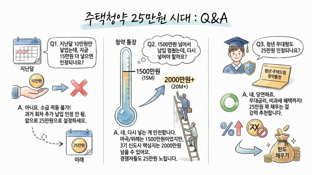 청약통장 납입 인정 금액