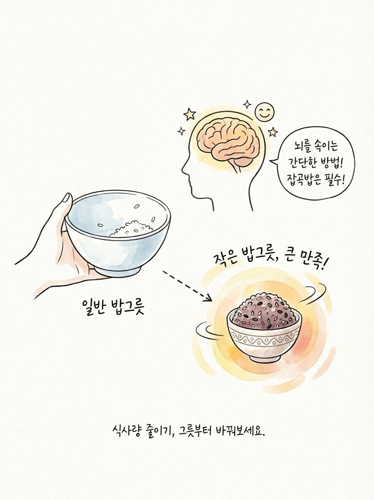 식사량 줄이기, 그릇부터 바꾸기