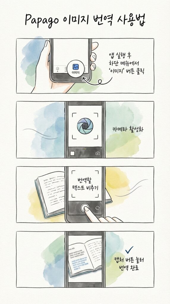 모바일 앱으로 파파고 이미지 번역하기