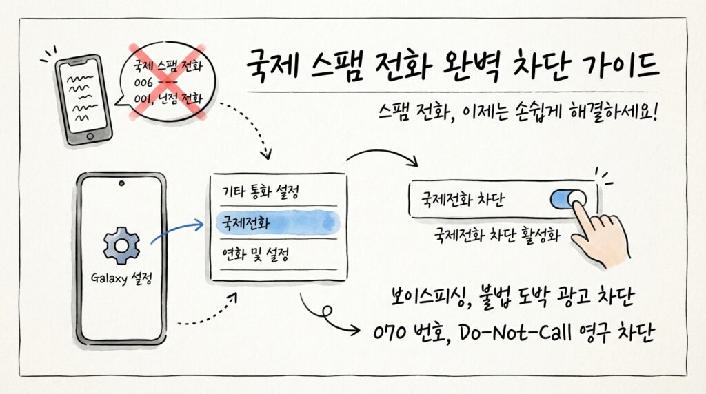 국제전화 006, 001 막으세요