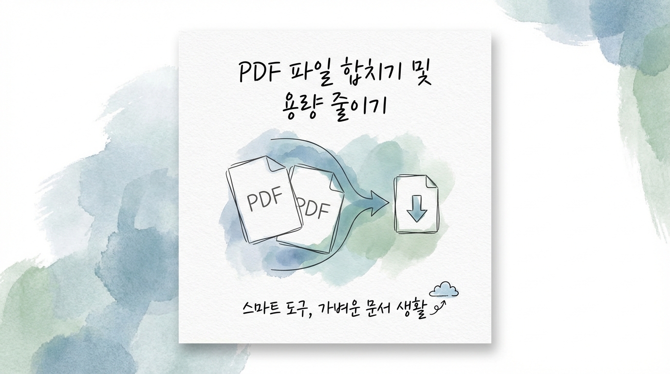 PDF 파일 합치기 및 용량 줄이기 사이트
