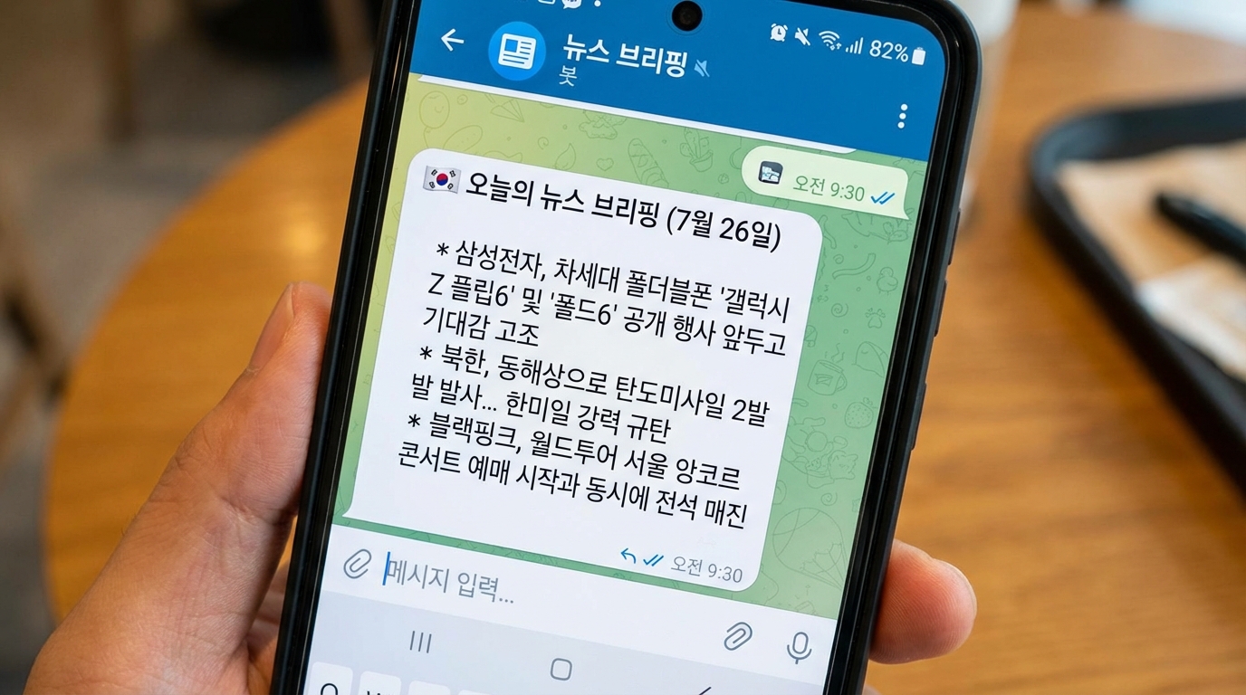 텔레그램을 활용한 뉴스받기 메인 이미지