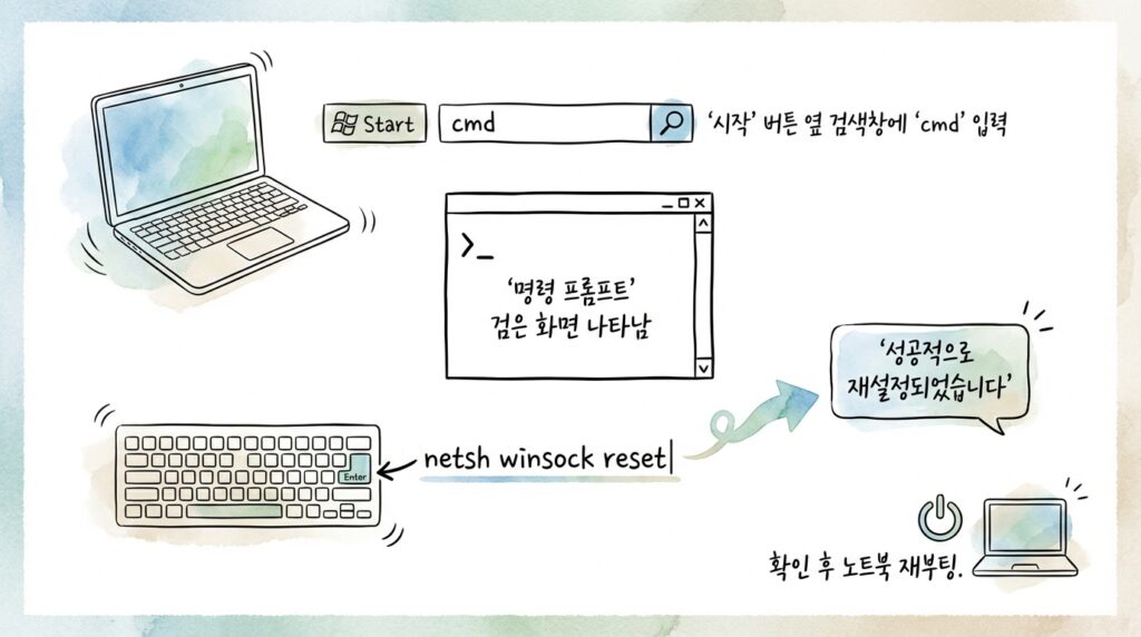 CMD 명령어로 찌꺼기 청소하기
